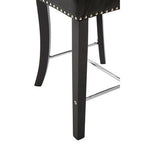 Black Faux Leather Bar Chair | Regents Park