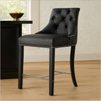 Black Faux Leather Bar Chair | Regents Park