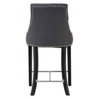 Grey Faux Leather Bar Chair | Regents Park