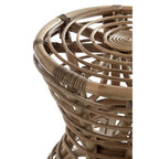 Grey Natural Rattan Stool | Maka