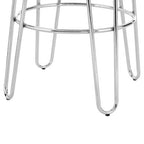 Black Faux Fur Stool | District