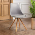 Grey Padded Seat Dining Chair | Stockholm