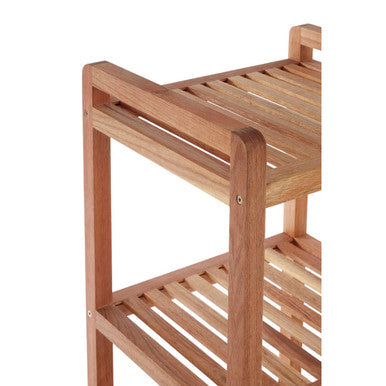 3 Tier Walnut Wood Bathroom Trolley | ARLA