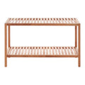 Walnut Wood Two Tier Storage Shelf Unit | ARLA