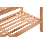 2 Tier Stackable Walnut Wood Shoe Rack | Arla