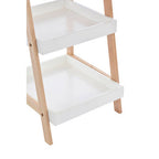 Four Tier Birch Wood Bathroom Shelf Unit | ARLA