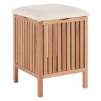 Walnut Wood Storage Stool