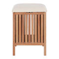 Walnut Wood Storage Stool