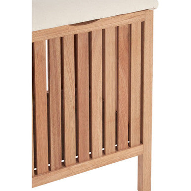 Wood Storage Stool | Walnut