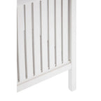 White Bathroom Storage Stool with Padded Seat | Salon