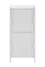 White Wood 2 Drawer Cabinet | Salon