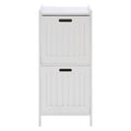 White Wood 2 Drawer Cabinet | Salon