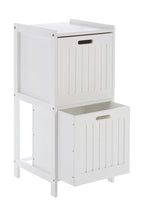 White Wood 2 Drawer Cabinet | Salon