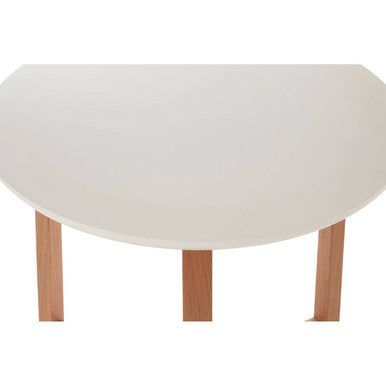 Set of 3 Natural Base Side Tables with White Tops | Nostra