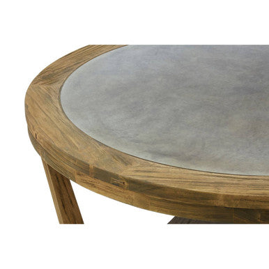 Natural Alder Wood Coffee Table with Zinc Plate Inset | Merdeka
