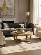 Natural Alder Wood Coffee Table with Zinc Plate Inset | Merdeka