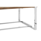 NaturaL Rectangular Coffee Table with Recycled Elm Wood Top, Menteng