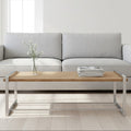 NaturaL Rectangular Coffee Table with Recycled Elm Wood Top, Menteng