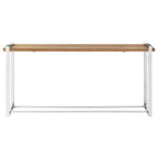 Natural Elm Wood Console Table with Metal Frame | Menteng
