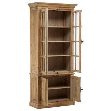 Banten Pine Wood Tall  Cabinet