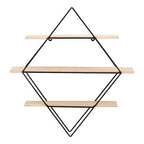 3 Tier Rhombus Wall Shelf | Brixton