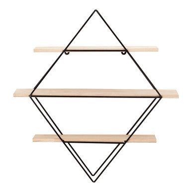 3 Tier Rhombus Wall Shelf | Brixton