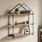 3 Tier Wooden Wall Shelves | Brixton