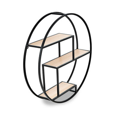 3 Tier Round Metal Wall Shelf | Brixton