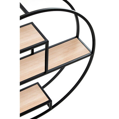 3 Tier Round Metal Wall Shelf | Brixton