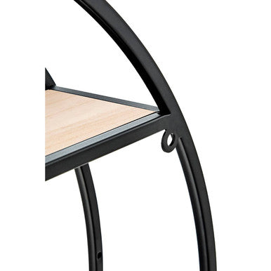 3 Tier Round Metal Wall Shelf | Brixton