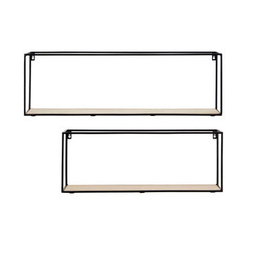 Brixton Set of 2 Cuboid Wall Shelf - Nest UK