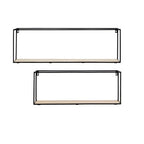 Brixton Set of 2 Cuboid Wall Shelf - Nest UK