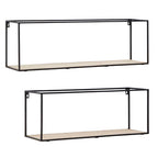 Brixton Set of 2 Cuboid Wall Shelf - Nest UK