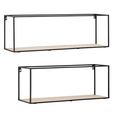 Brixton Set of 2 Cuboid Wall Shelf - Nest UK