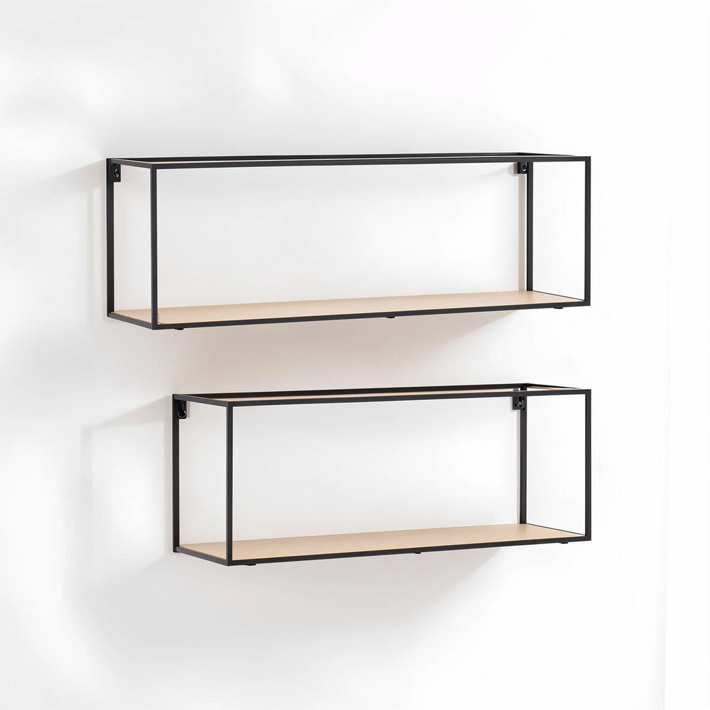 Brixton Set of 2 Cuboid Wall Shelf - Nest UK