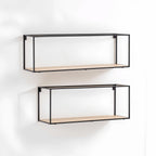 Brixton Set of 2 Cuboid Wall Shelf - Nest UK