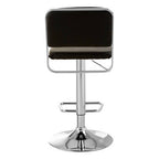 Black Seat and Chrome Base Bar Stool | Stockholm