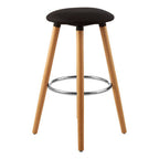 Stockholm Black Round Bar Stool - Nest UK