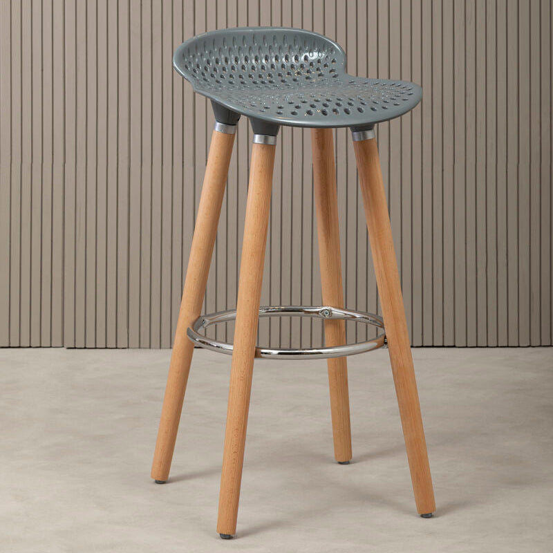 Grey Pp Seat Bar Stool | Stockholm