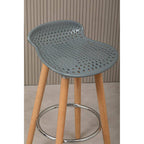 Grey Pp Seat Bar Stool | Stockholm