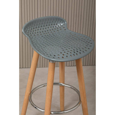 Grey Pp Seat Bar Stool | Stockholm