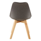 Grey Diamond Pattern Dining Chair | Stockholm