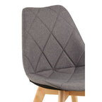 Grey Diamond Pattern Dining Chair | Stockholm