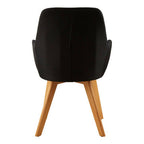 Black Dining Chair with Angular Legs | Stockholm