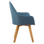 Blue Dining Chair with Angular Legs | Stockholm