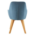 Blue Dining Chair with Angular Legs | Stockholm