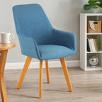 Blue Dining Chair with Angular Legs | Stockholm