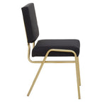 Black Linen Chair | Lexa