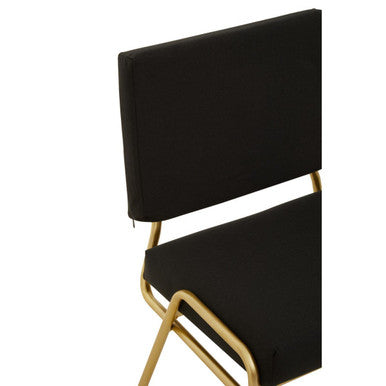 Black Linen Chair | Lexa