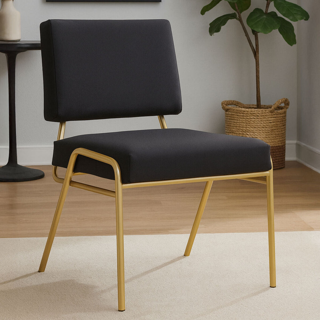 Black Linen Chair | Lexa
